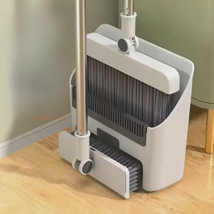 Foldable Broom Dustpan Set Elite Home Cleaning Assistant