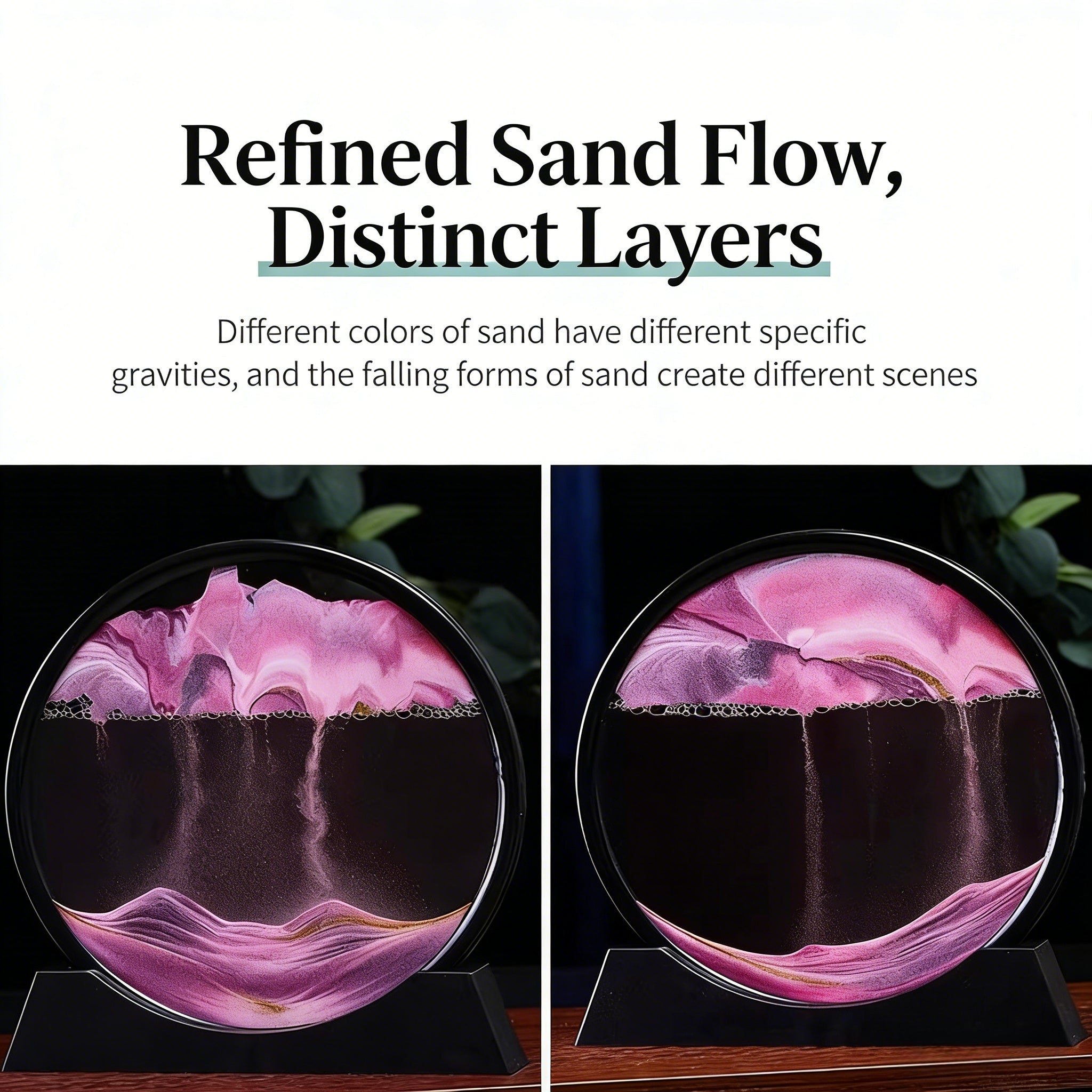 Artistic 3D Sand Hourglass Mesmerizing Decor Gift